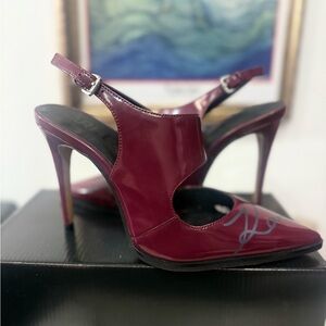 Karl LAGERFELD Elegant Burgundy Heels